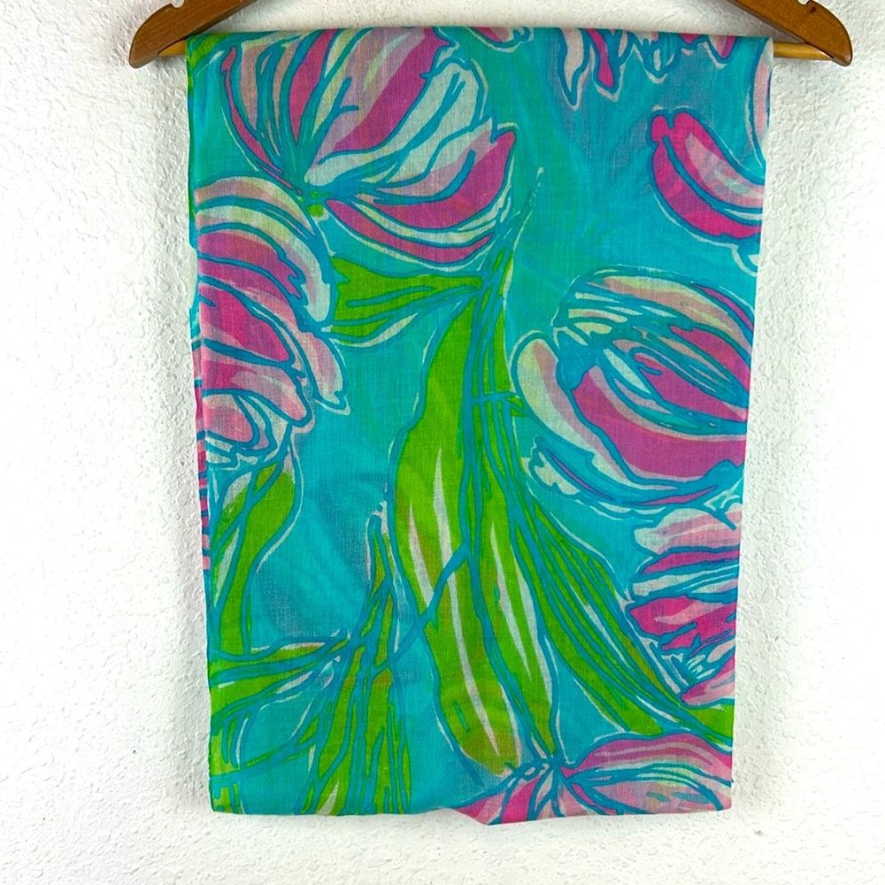 Perfect Lilly Pulitzer Murfee Silk-Cashmere Scarf - Picture 4 of 4